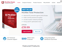 Tablet Screenshot of mcafee-deals.com